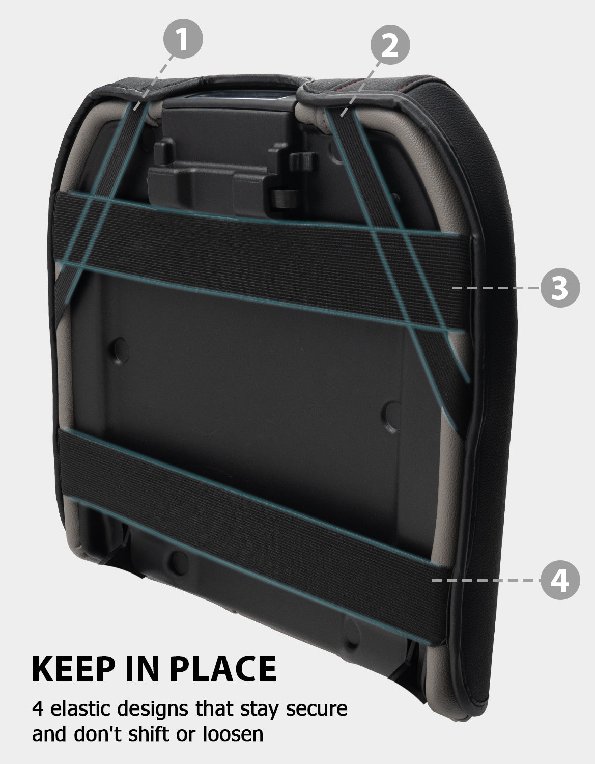 KBH Center Console Armrest Cover for Bucket Seat 2019-2026 Chevy Silverado 1500 2500 3500,2019-2026 GMC Sierra 1500 2500 3500,2021-2026 Tahoe/Suburban/Yukon