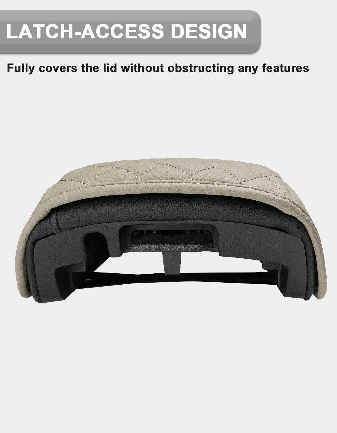 Center Console Armrest Cover Cushion Pad Protector for Ford Edge 2011-2014