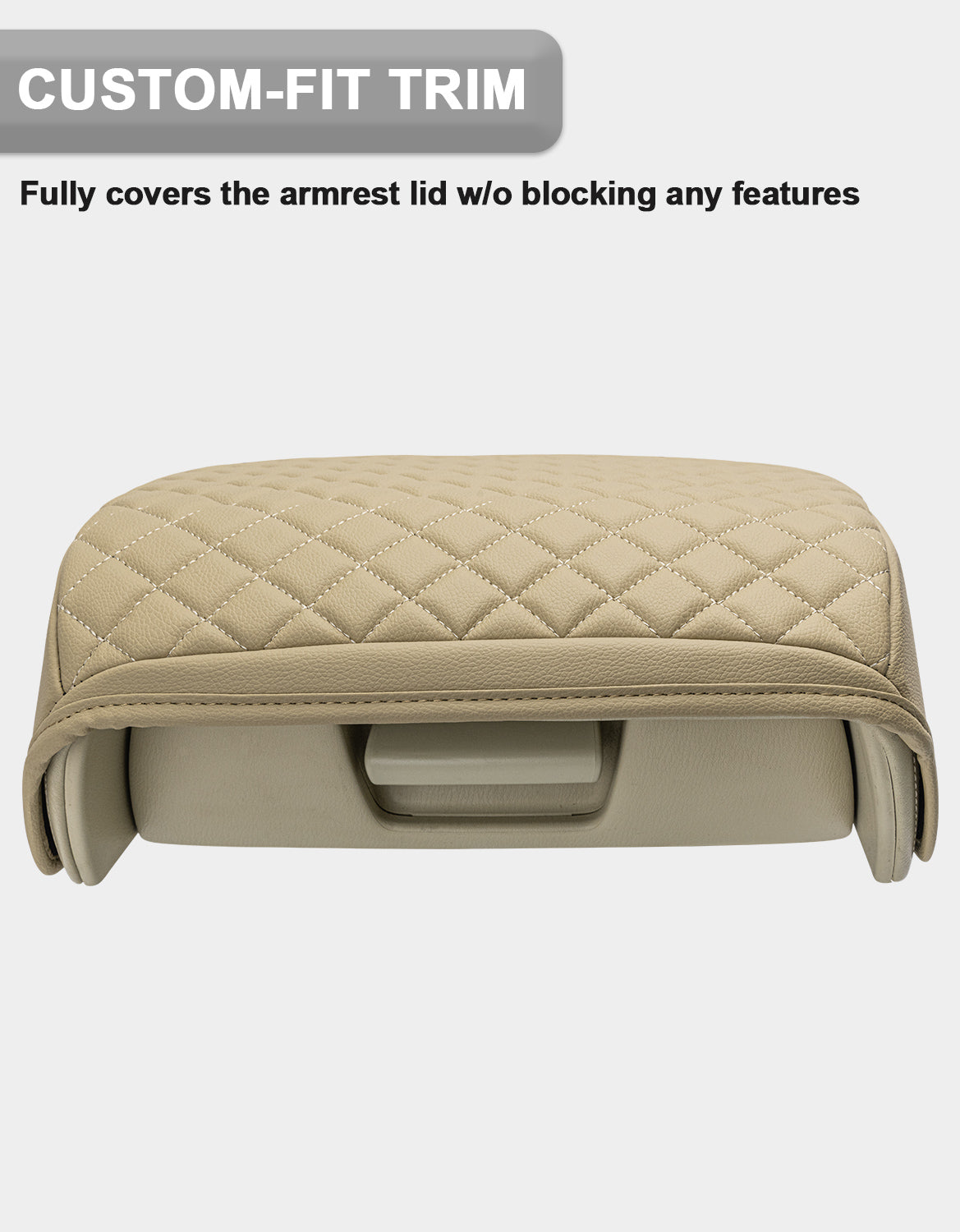 KBH Center Console Armrest Cover Pad Protector for Infiniti QX56 2011-2017, Infiniti QX80 2011-2017