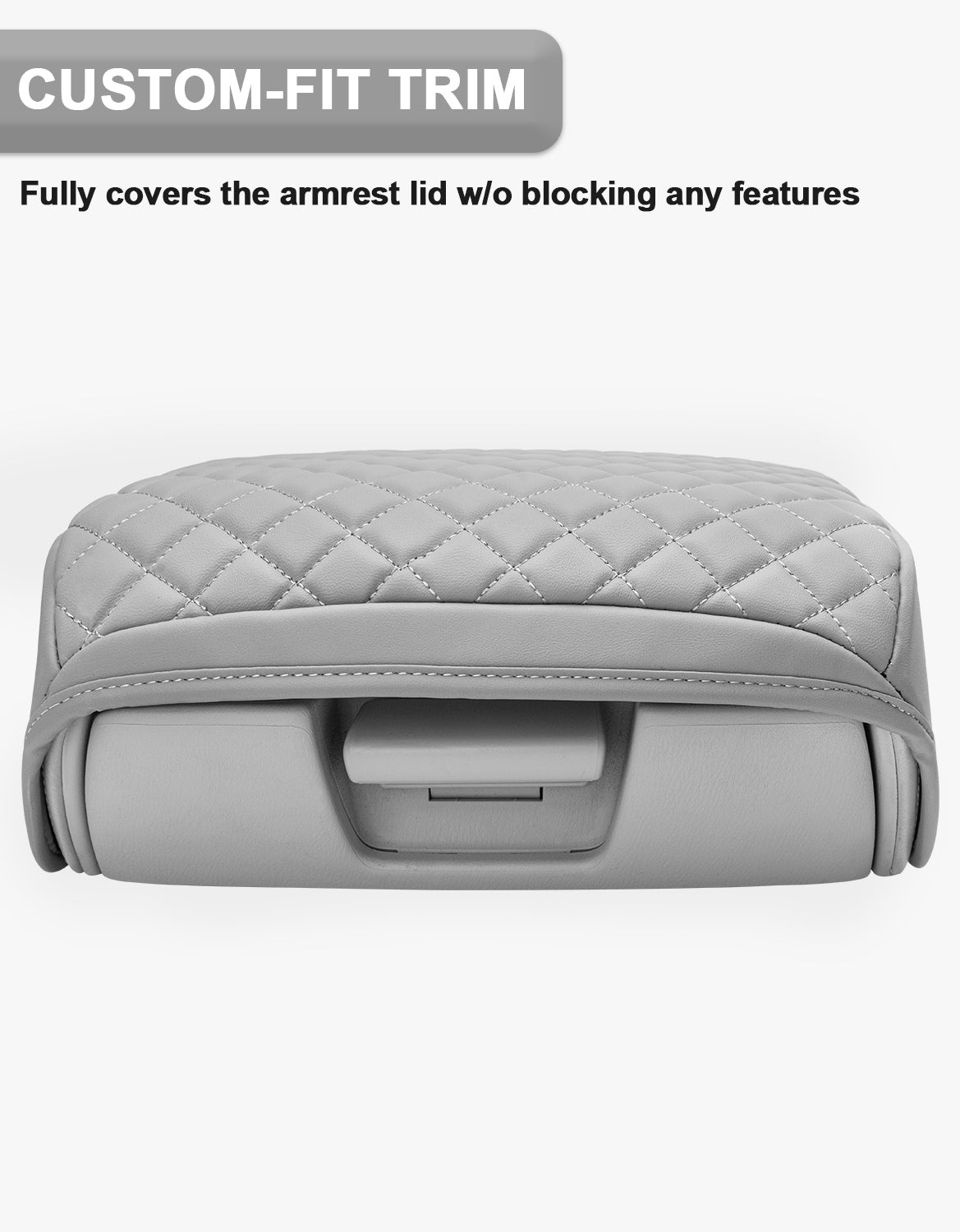 KBH Center Console Armrest Cover Pad Protector for Infiniti QX56 2011-2017, Infiniti QX80 2011-2017