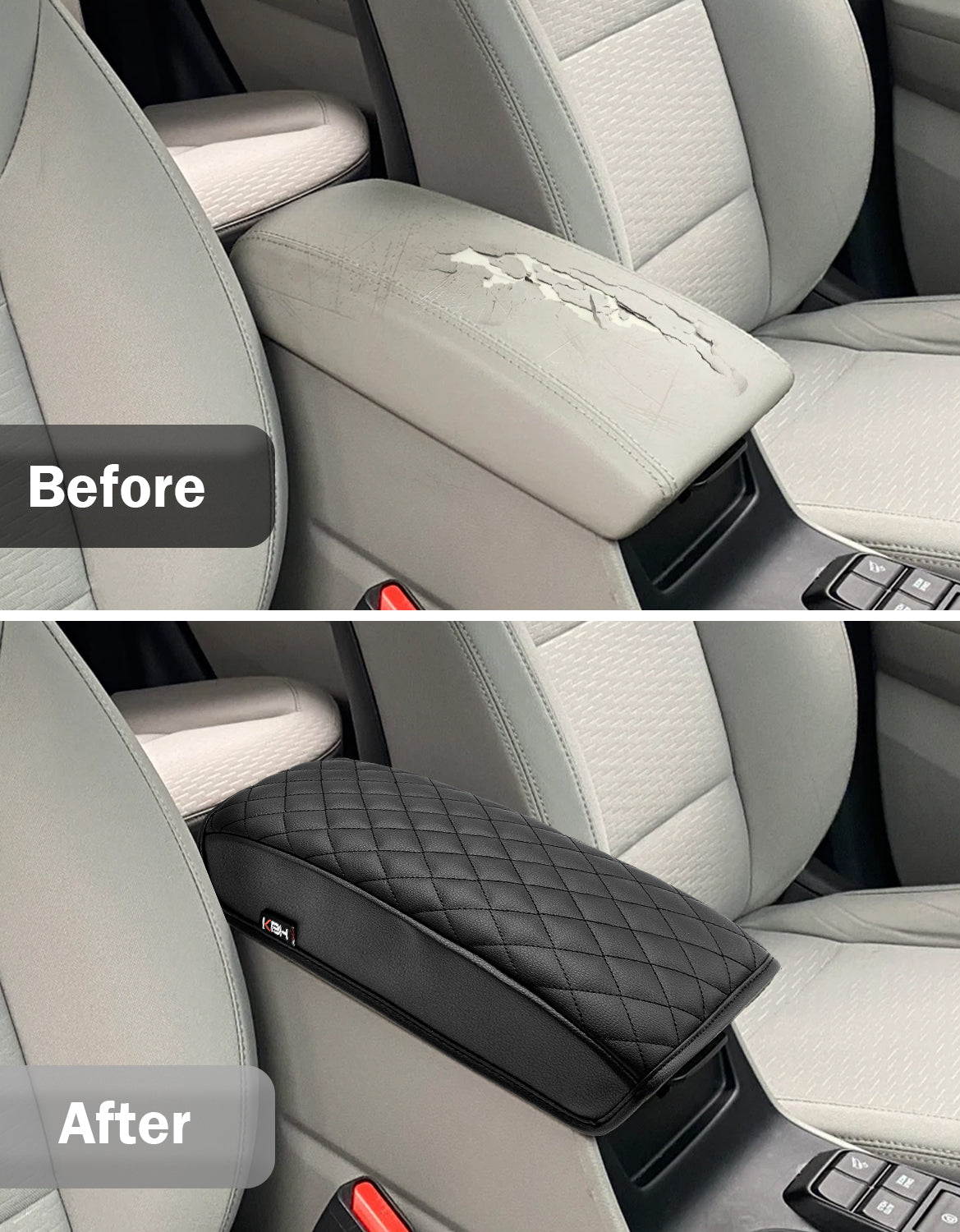 Center Console Armrest Cover for 2017-2021 Hyundai Tucson with Automatic Transmission