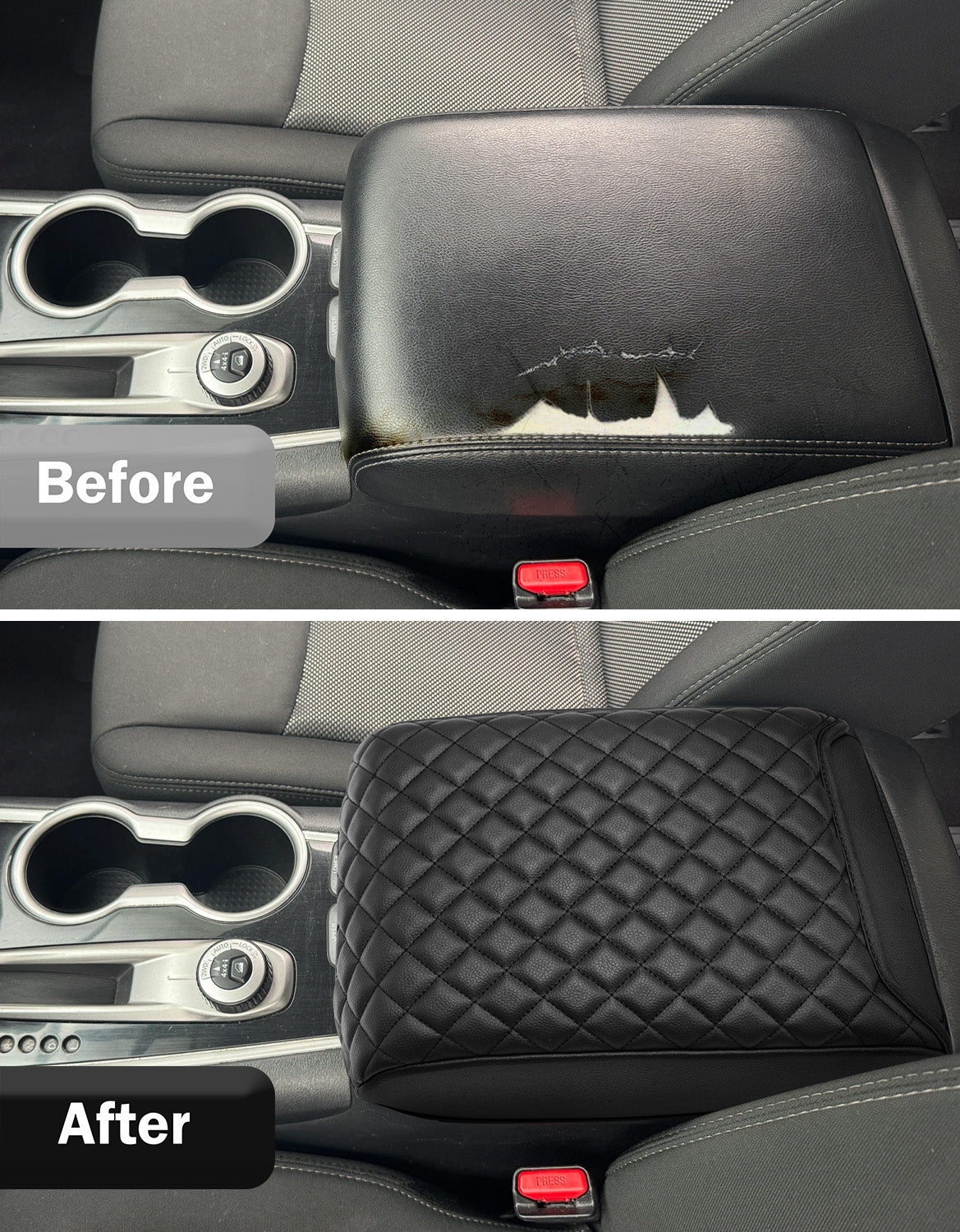 KBH Center Console Armrest Cover Cushion Pad Protector for 2013-2020 Nissan Pathfinder,2013-2020 Infiniti QX60 / JX35