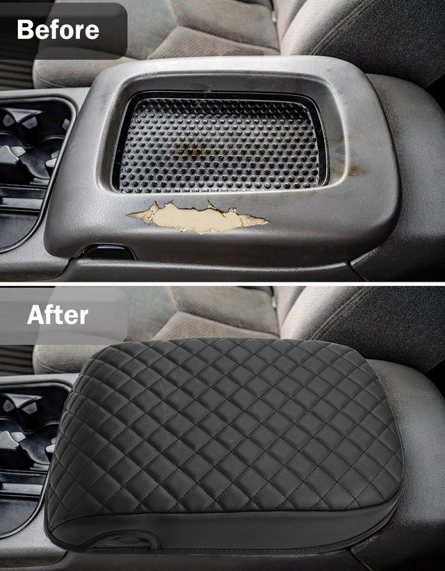 KBH Center Console Armrest Cover for Bucket Seat 2003-2006 Chevy Silverado 1500 2500 3500,2003-2006 Chevy Tahoe/Suburban/Avalanche, 2003-2006 GMC Sierra 1500 2500 3500,2003-2006 GMC Yukon