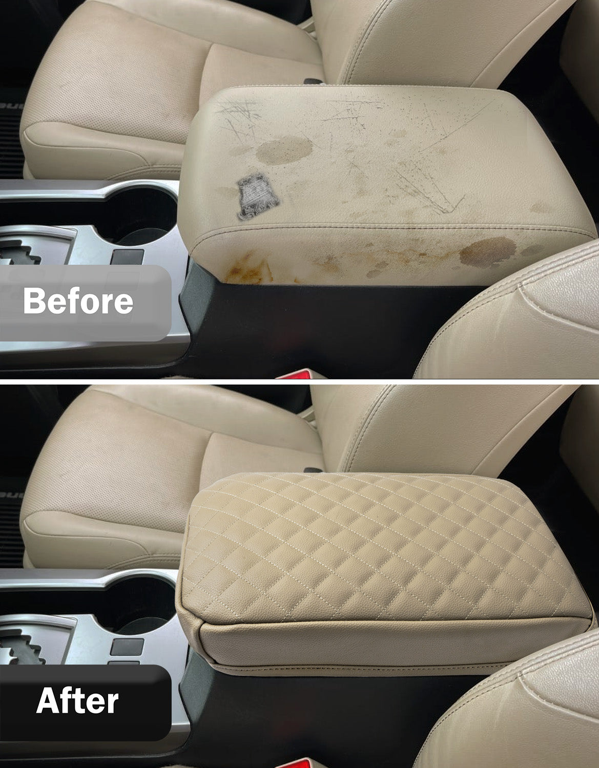 KBH Center Console Armrest Cover Cushion Pad Protector for 2010-2024 Toyota 4Runner