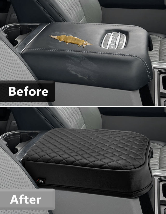 KBH Center Console Cover Pad for Bucket Seat 2023-2026 Ford F250 F350 F450 F550 Super Duty