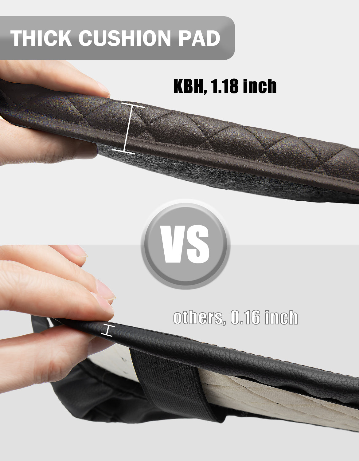 KBH Center Console Armrest Cover Pad for Bucket Seat 2014-2018 Chevy Silverado 1500 2500 3500,2014-2018 GMC Sierra 1500 2500 3500,2015-2020 Tahoe/Yukon/Suburban