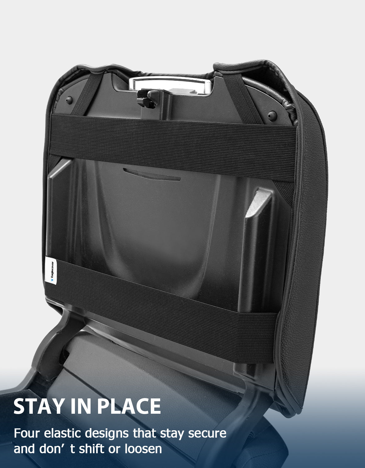 KBH Black Center Console Armrest Cover for 2015-2020 Cadillac Escalade