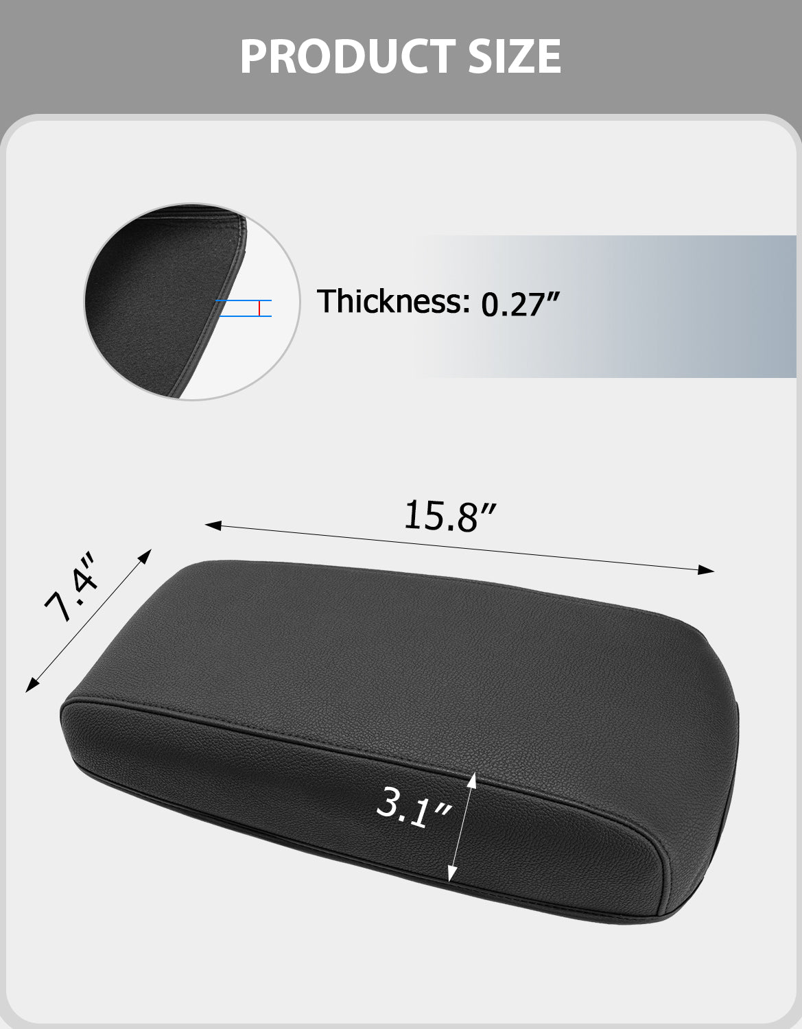 KBH Center Console Armrest Cover for 2009-2014 Nissan Maxima,2013-2018 Nissan Altima