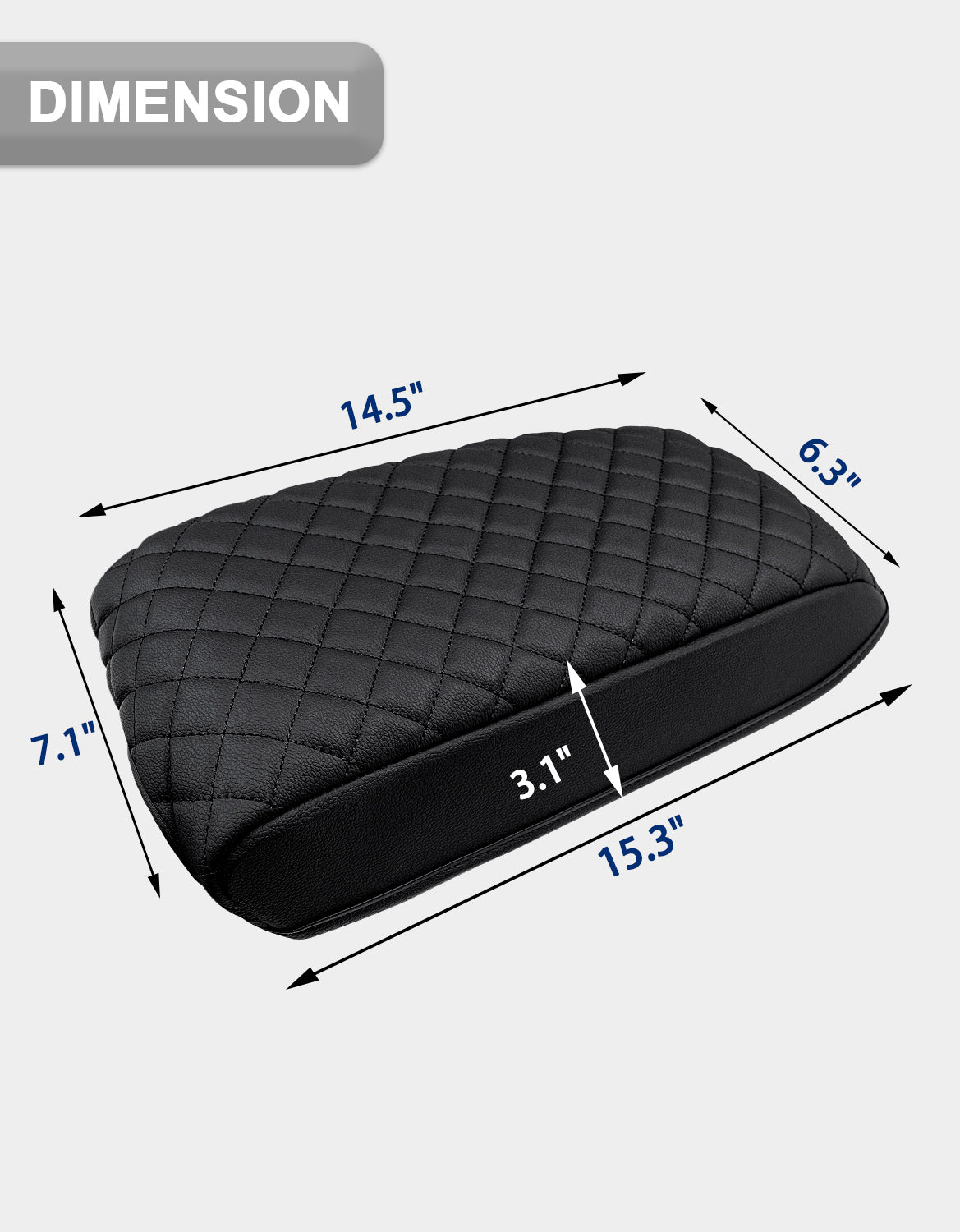 KBH Center Console Armrest Cover for Hyundai Sonata 2015-2019