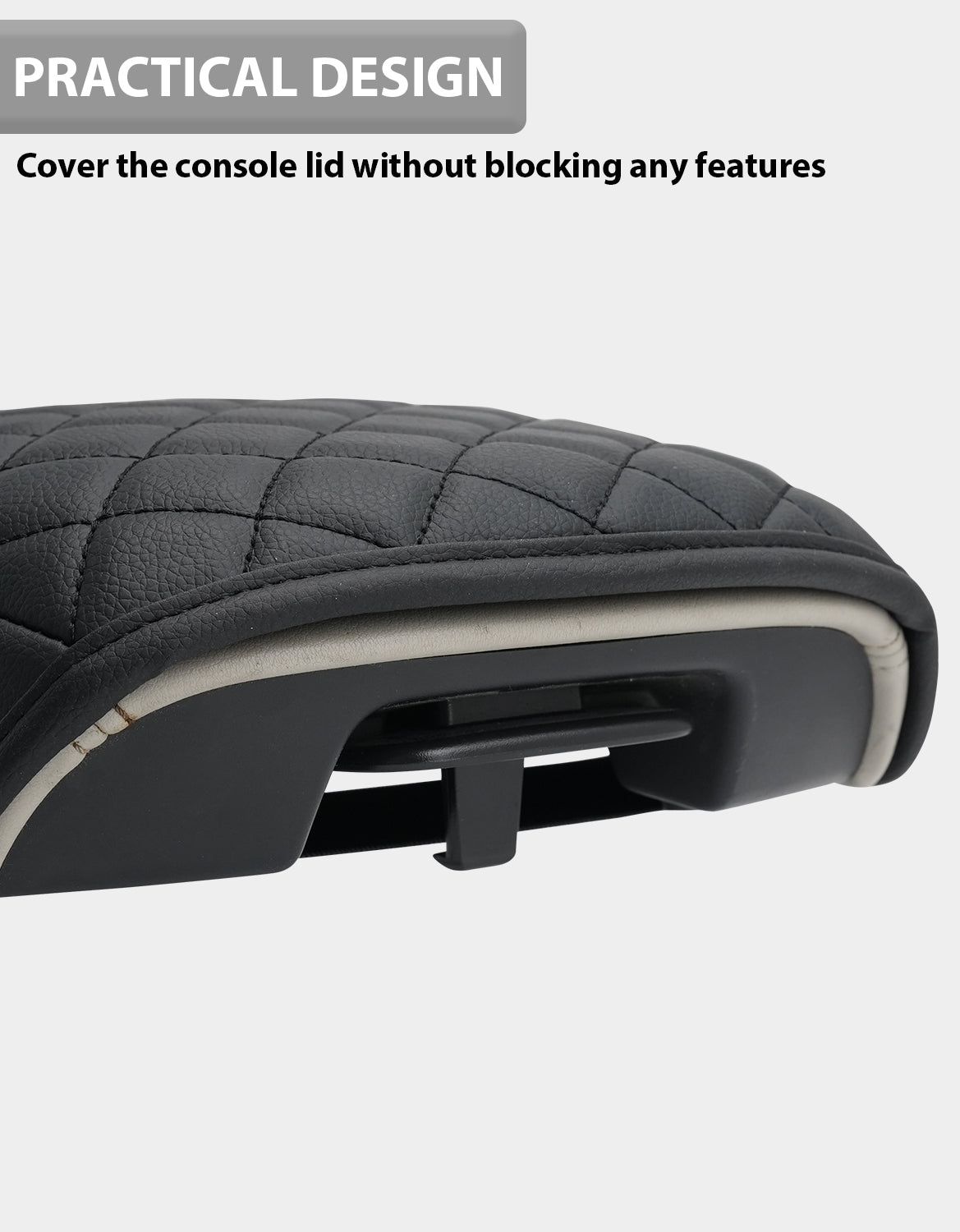 KBH Center Console Armrest Cover Pad Protector for Infiniti Q50 2014-2024