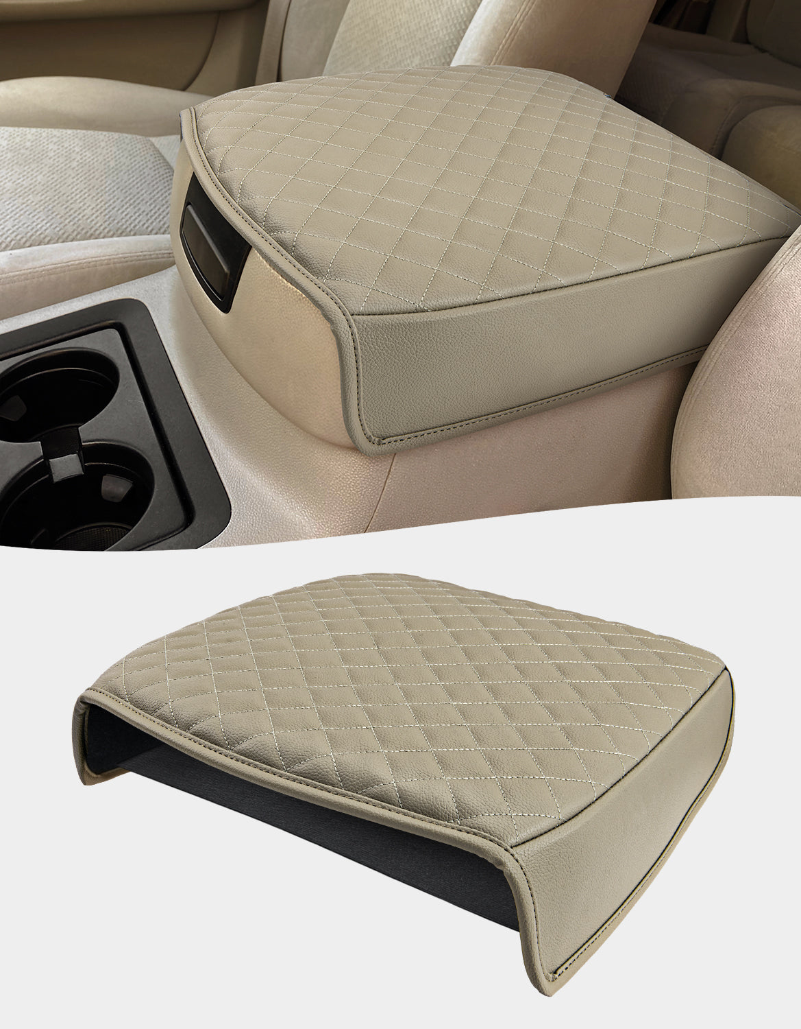 KBH Center Console Armrest Cover Pad for Bucket Seat 2007-2014 Chevy Silverado 1500 2500 3500,2007-2014 Chevy Avalanche & Suburban & Tahoe,2007-2014 GMC Sierra 1500 2500 3500,2007-2014 GMC Yukon