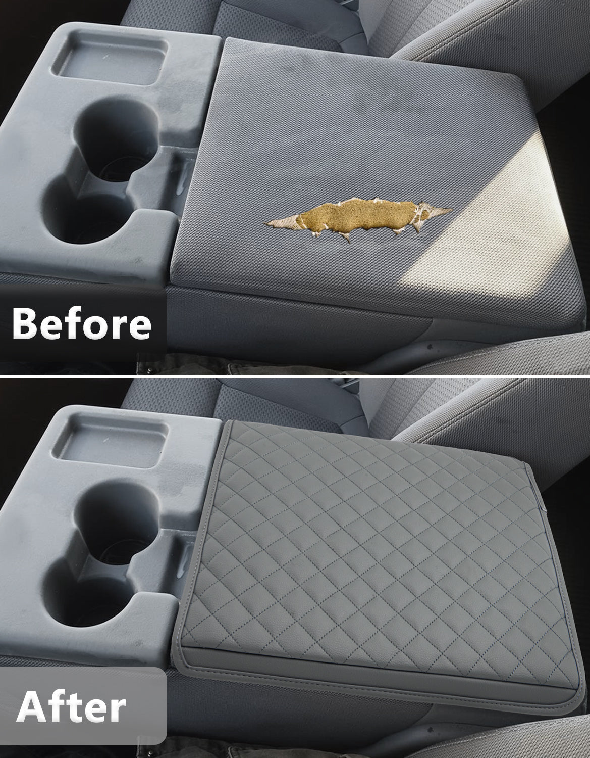 KBH Center Console Armrest Cover Pad for Jump Seat 2011-2014 Ford F150