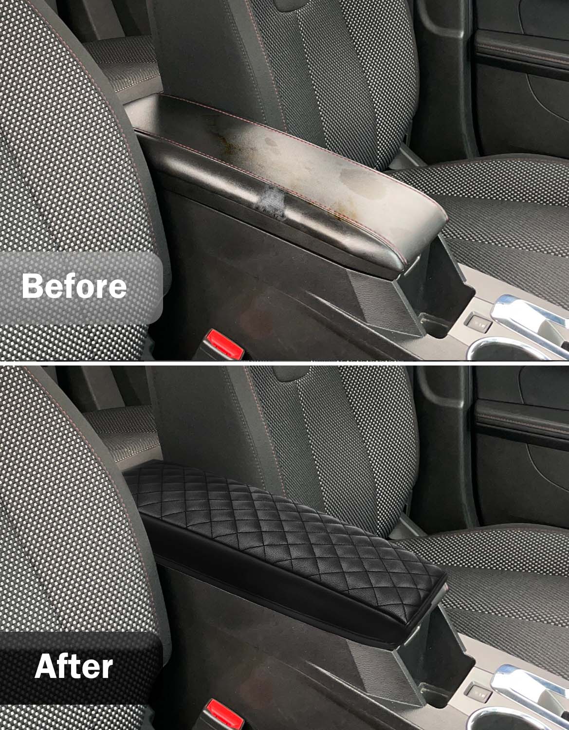 KBH Center Console Armrest Cover for 2010-2017 Chevy Equinox,2010-2017 GMC Terrain