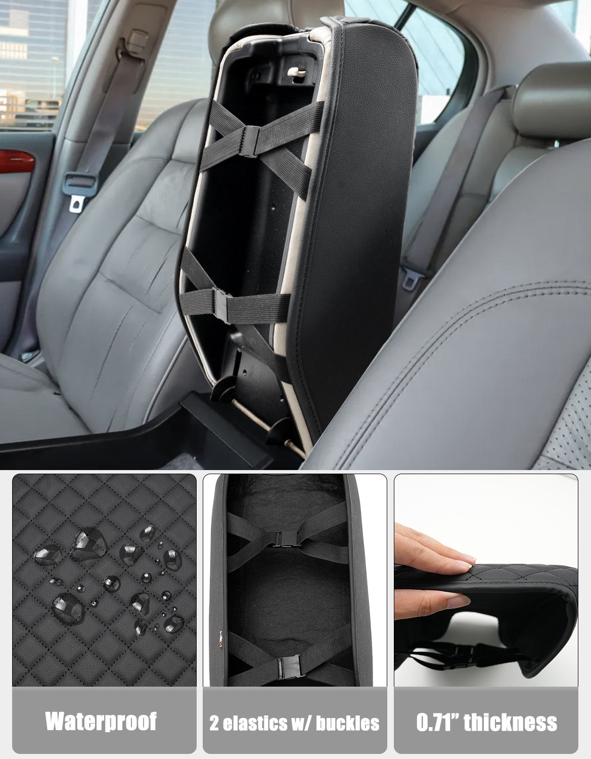 KBH Center Console Armrest Cover Pad for 1998-2005 Lexus GS300 GS400 GS430