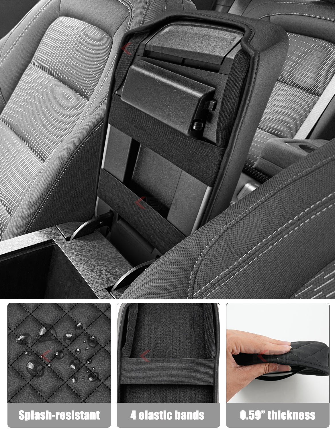 Center Console Armrest Cover Protector for Chevy Equinox 2025-2027