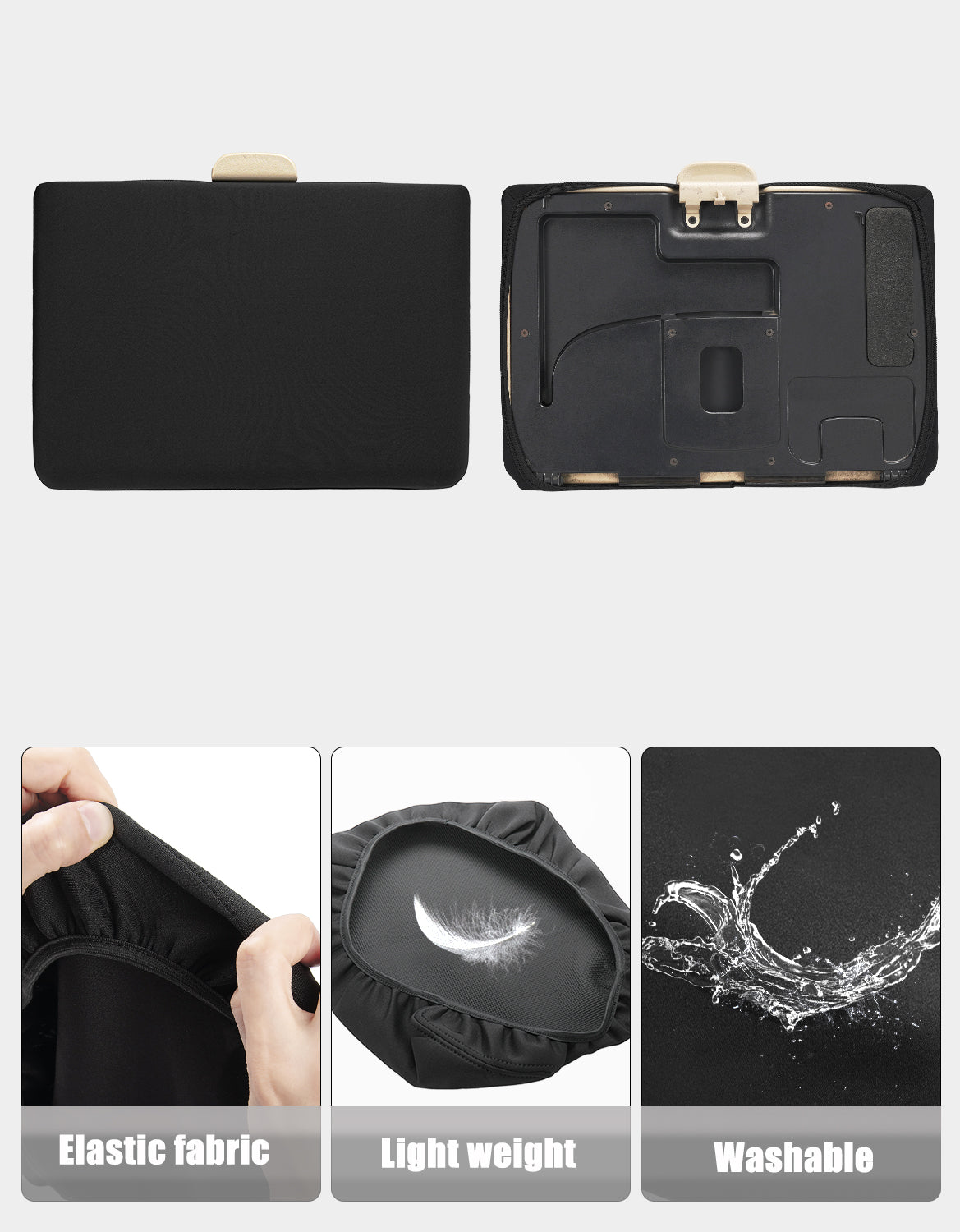 KBH Center Console Armrest Cover for Jump Seat 1999-2010 Ford F250 F350 F450 Super Duty