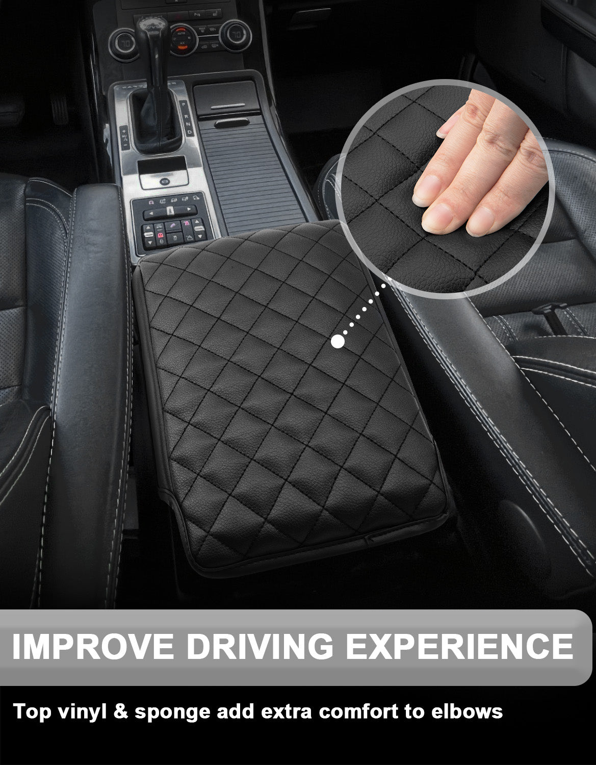 Center Console Armrest Cover for Land rover LR3 LR4 2006-2016, Range Rover Sport 2006-2013