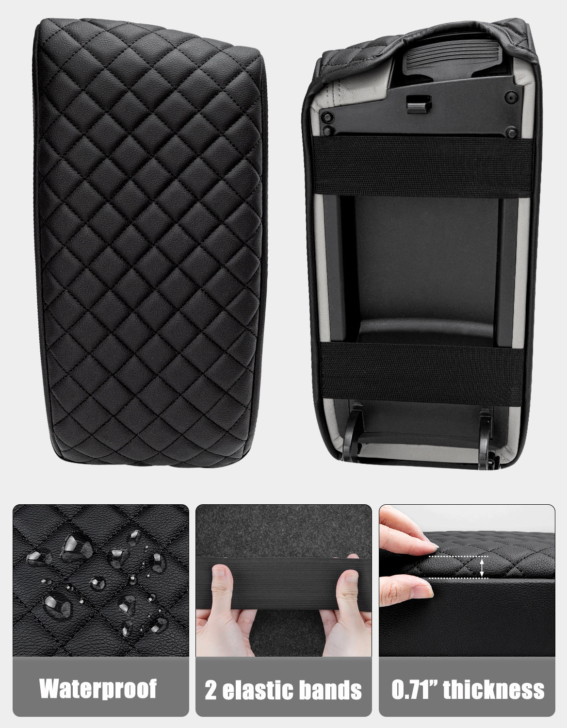 KBH Center Console Armrest Cover for Hyundai Sonata 2015-2019