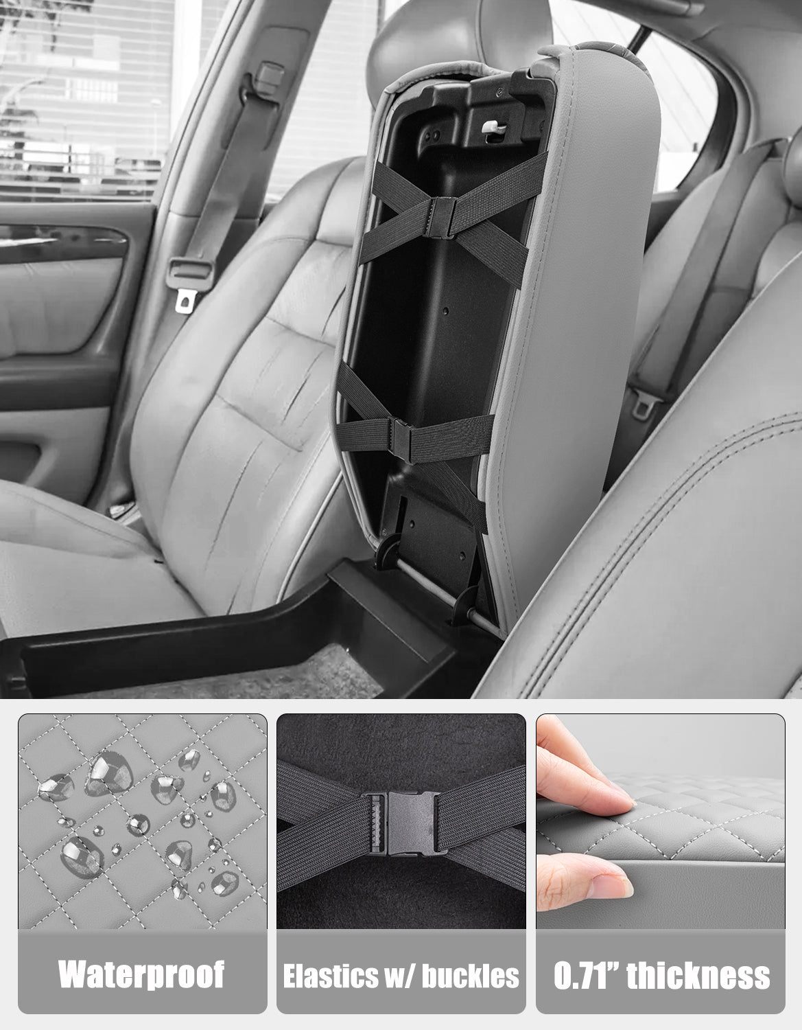 KBH Center Console Armrest Cover Pad for 1998-2005 Lexus GS300 GS400 GS430