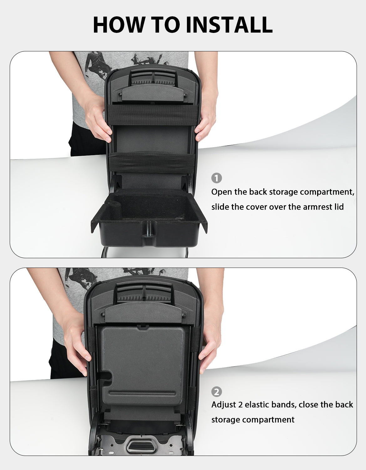 Center Console Armrest Cover for Ford Edge 2015-2020