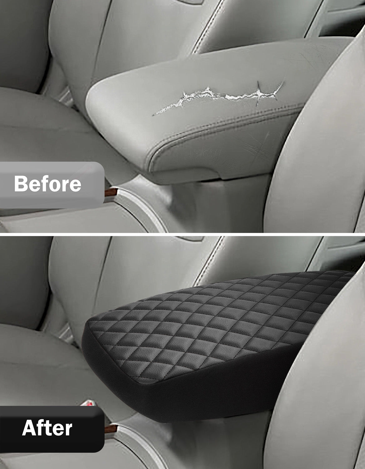 KBH Center Console Armrest Covering Pad Cushion Protector for Toyota Avalon 2005-2012