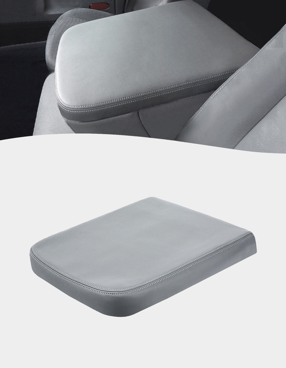 KBH Easy Installation Center Console Cover Replacement for Jump Seat 2002-2008 Dodge Ram 1500 2500 3500