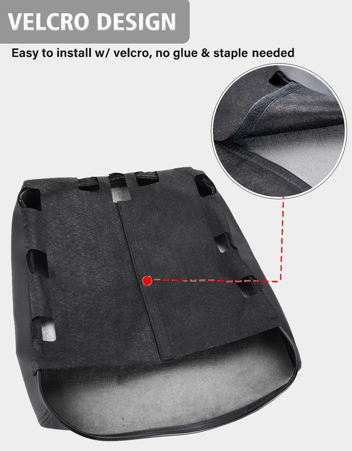 KBH Easy Installation Center Console Cover Replacement for Jump Seat 2002-2008 Dodge Ram 1500 2500 3500