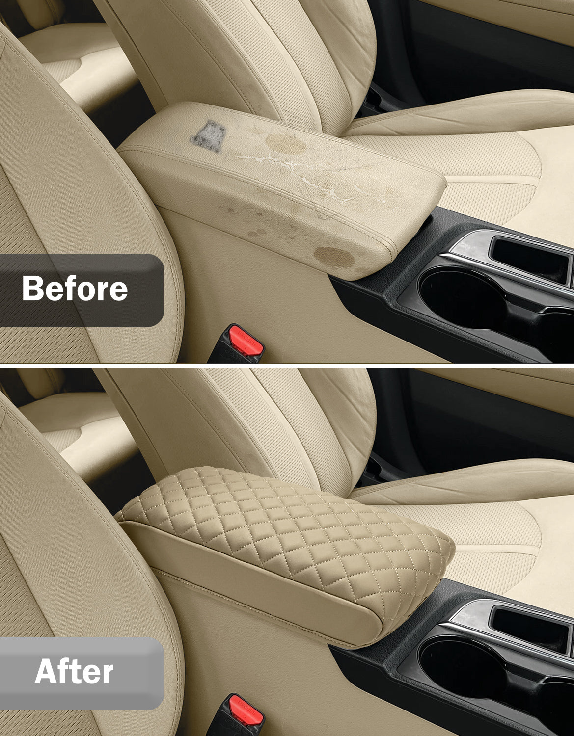 KBH Center Console Armrest Cover for Hyundai Sonata 2015-2019