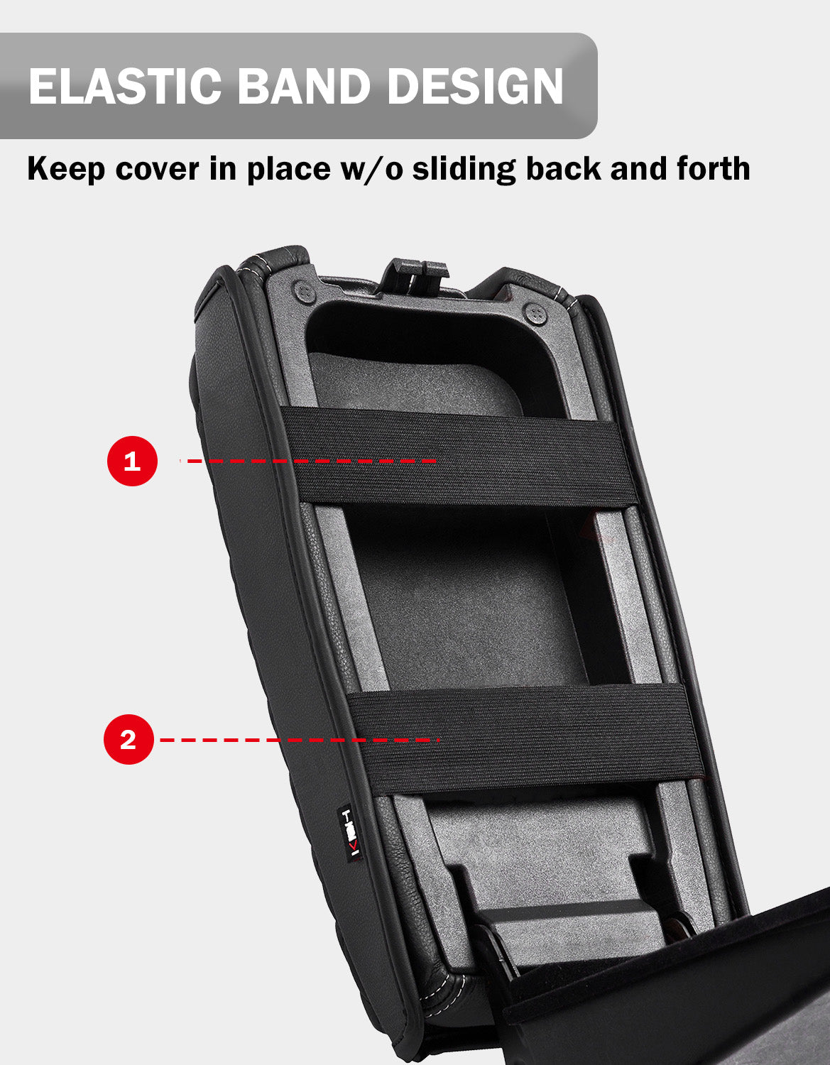 KBH Center Console Armrest Cover Pad for 2009-2014 Nissan Maxima,2013-2018 Nissan Altima