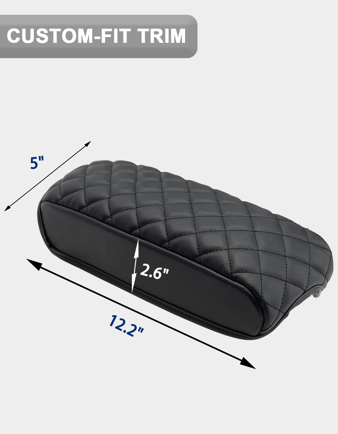 KBH Black Center Console Armrest Cover for 2012-2019 Toyota Prius C