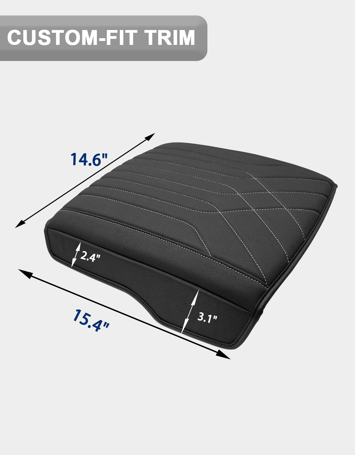 KBH Center Console Armrest Cover for Bucket Seat 2019-2026 Dodge Ram 1500 2500 3500