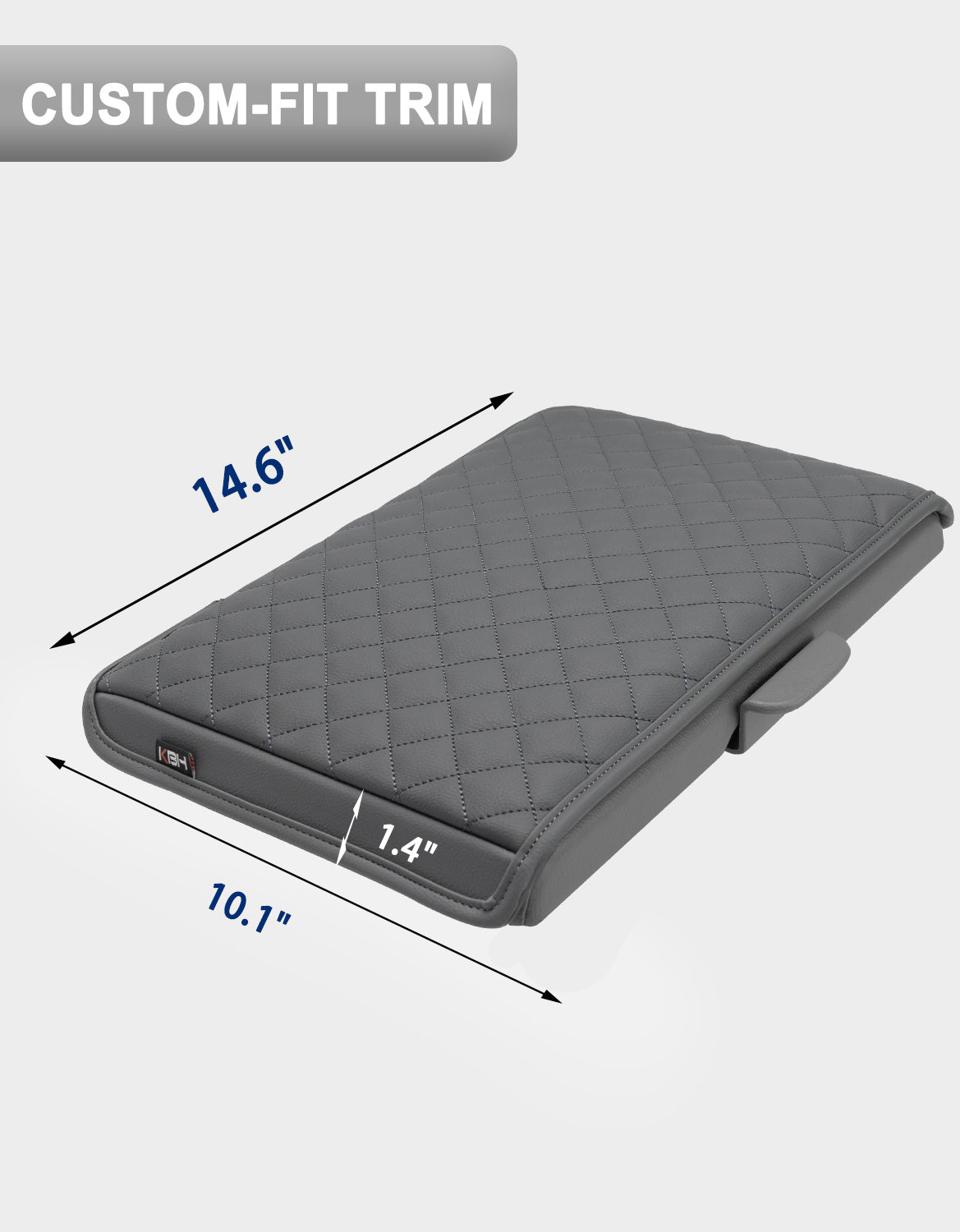 KBH Center Console Armrest Cover Pad for Jump Seat 1999-2010 Ford F250 F350 F450 Super Duty,2001-2005 F550 Super Duty