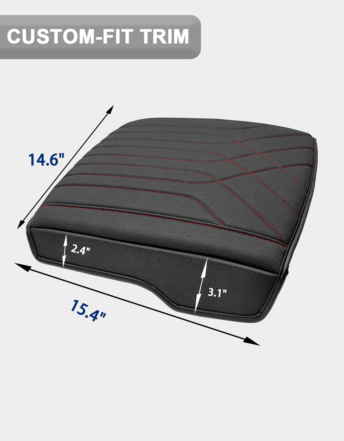 KBH Center Console Armrest Cover for Bucket Seat 2019-2026 Dodge Ram 1500 2500 3500