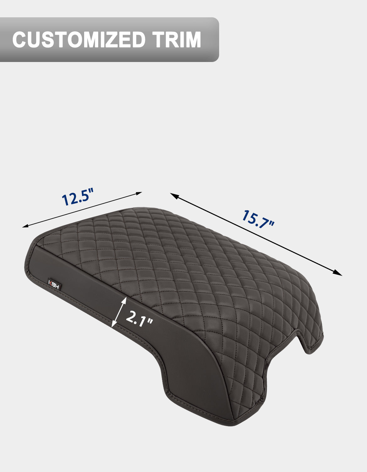 KBH Center Console Cover Pad for Bucket Seat 2011-2016 Ford F250 F350 F450 F550 Super Duty