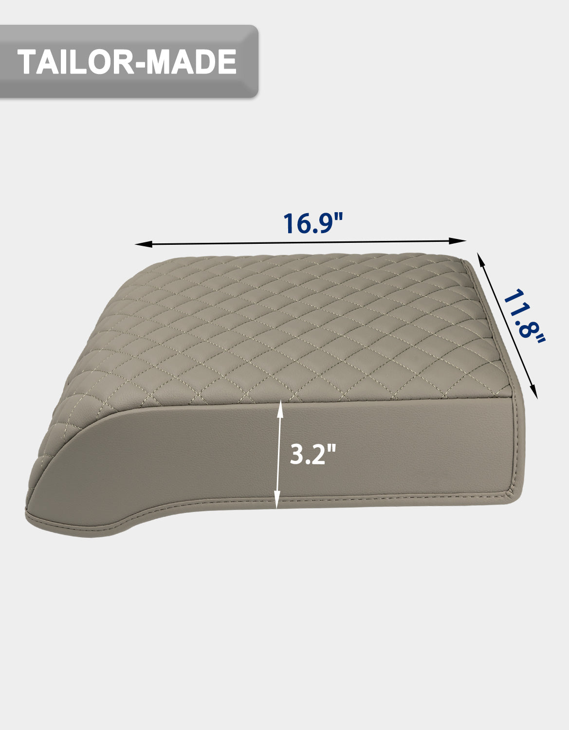 Center Console Armrest Cover Pad for Bucket Seat 2015-2020 Ford F150, 2017-2022 F250 F350 F450 F550 Super Duty, 2018-2024 Ford Expedition