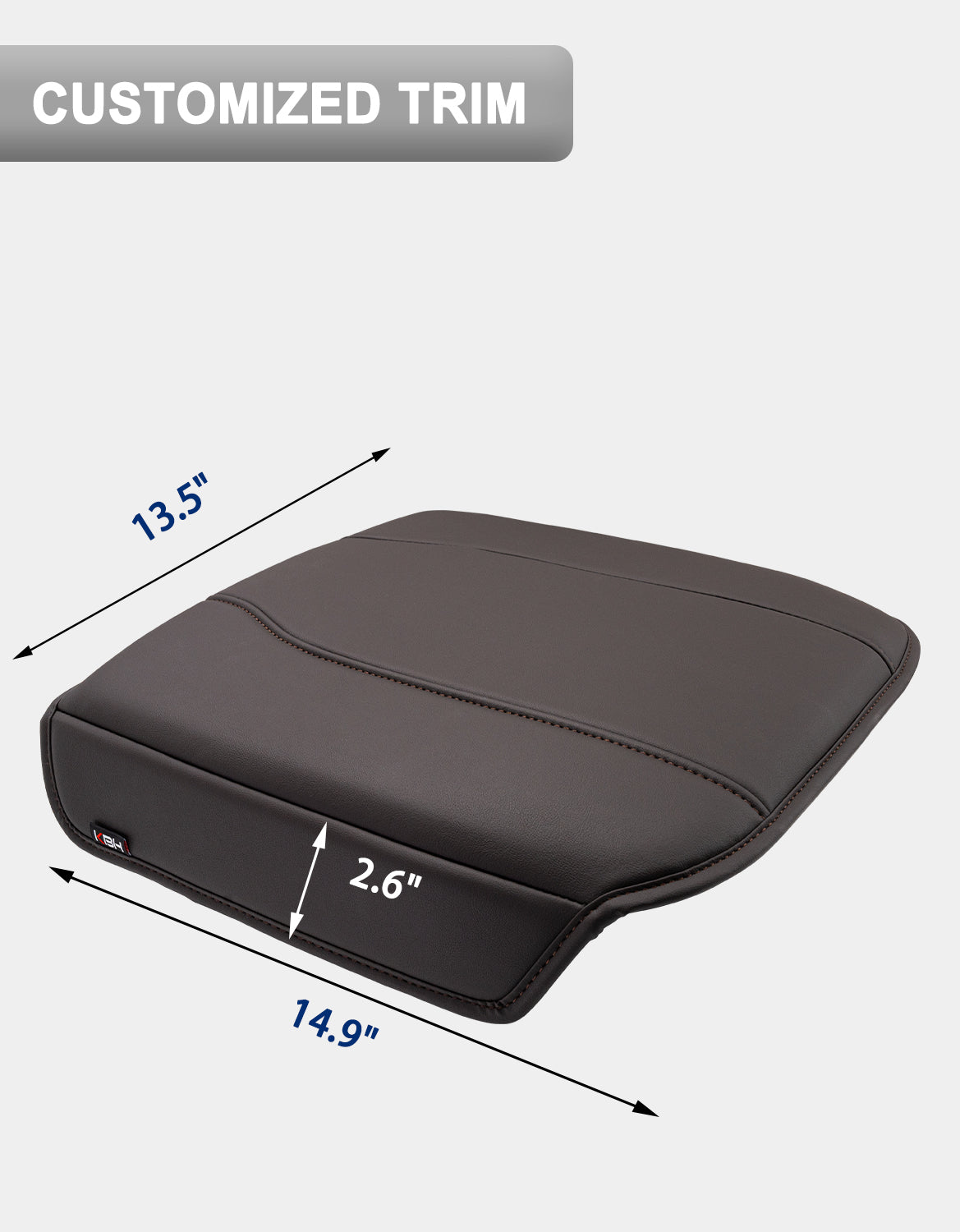 KBH Center Console Cushion Cover for  Bucket Seat 2019-2025 GMC Sierra 1500 2500 3500,2019-2025 Chevy Silverado 1500 2500 3500, 2021-2025 Tahoe/Suburban/Yukon