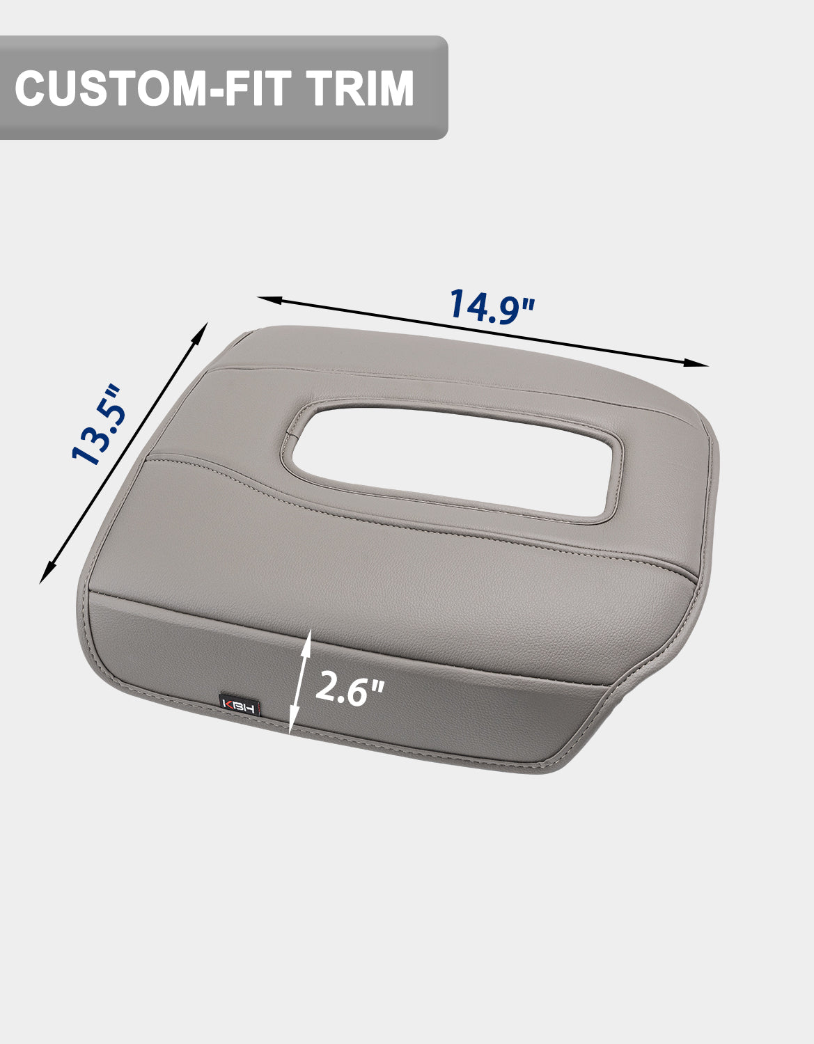 KBH Center Console Cushion Cover for Bucket Seat 2019-2026 GMC Sierra 1500 2500 3500,2019-2026 Chevy Silverado 1500 2500 3500, 2021-2026 Tahoe/Suburban/Yukon