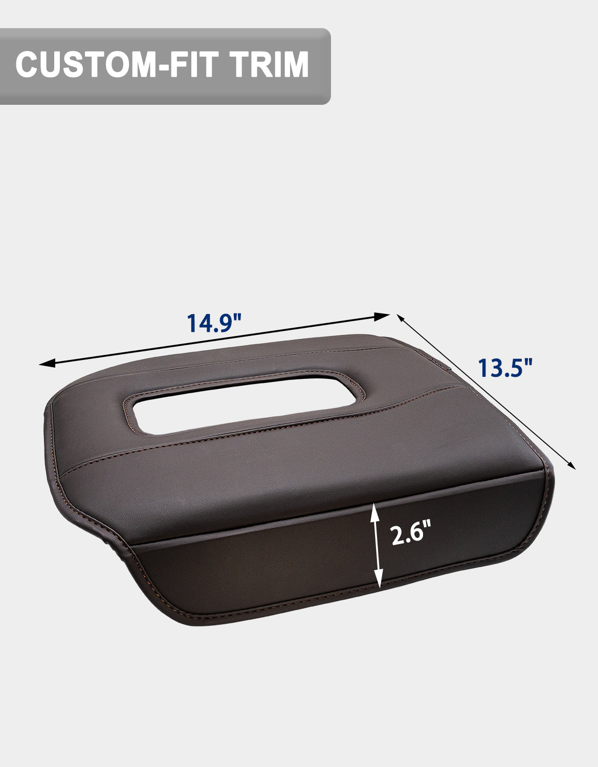 KBH Center Console Cushion Cover for Bucket Seat 2019-2026 GMC Sierra 1500 2500 3500,2019-2026 Chevy Silverado 1500 2500 3500, 2021-2026 Tahoe/Suburban/Yukon