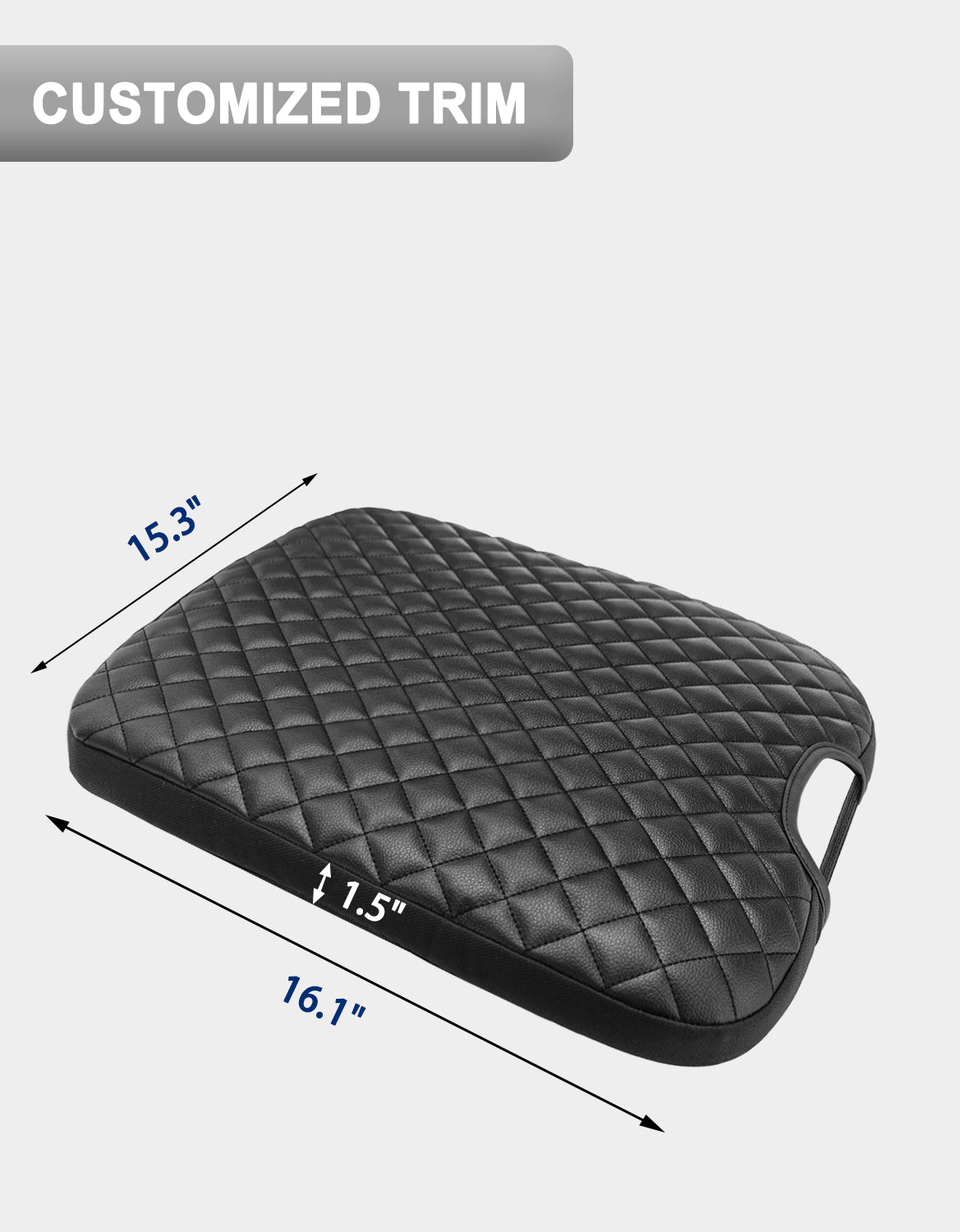 KBH Center Console Armrest Cover Pad for Jump Seat 2013-2018 Dodge Ram 1500,2013-2025 Dodge Ram 2500/3500/1500Classic