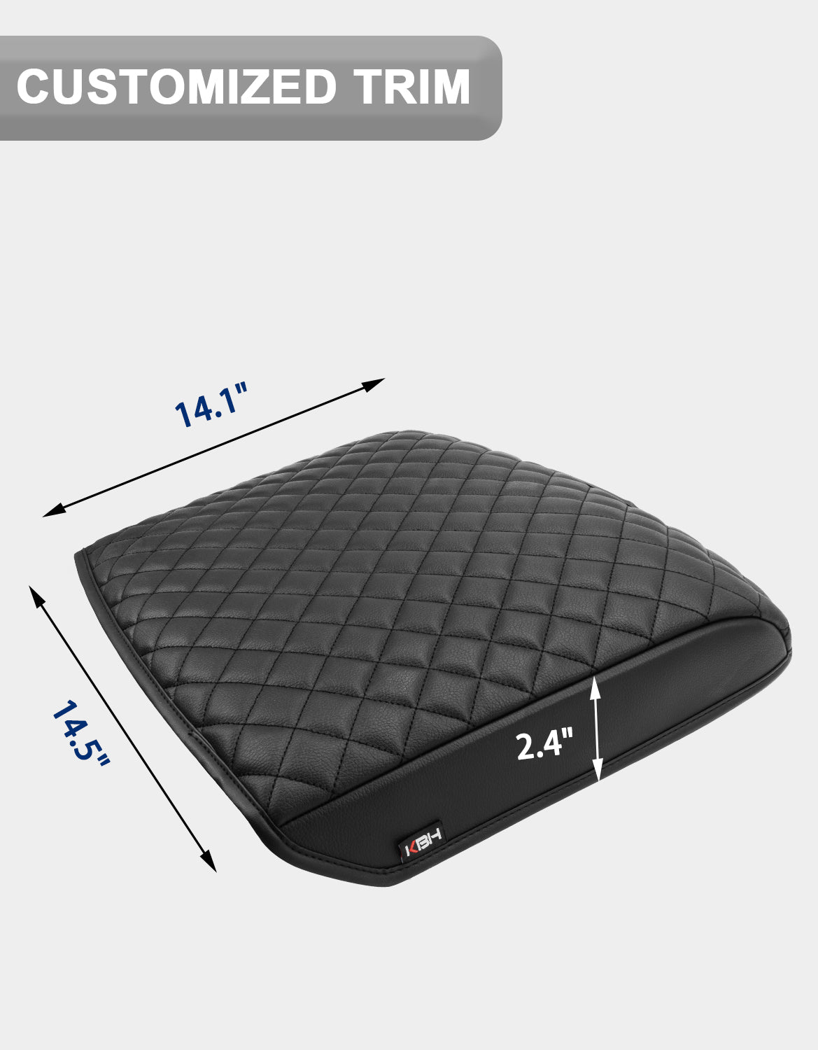 KBH Center Console Armrest Cover for Bucket Seat 2014-2018 Chevy Silverado 1500/2500/3500,2014-2018 GMC Sierra 1500/2500/3500,2015-2020 Tahoe/Yukon/Suburban