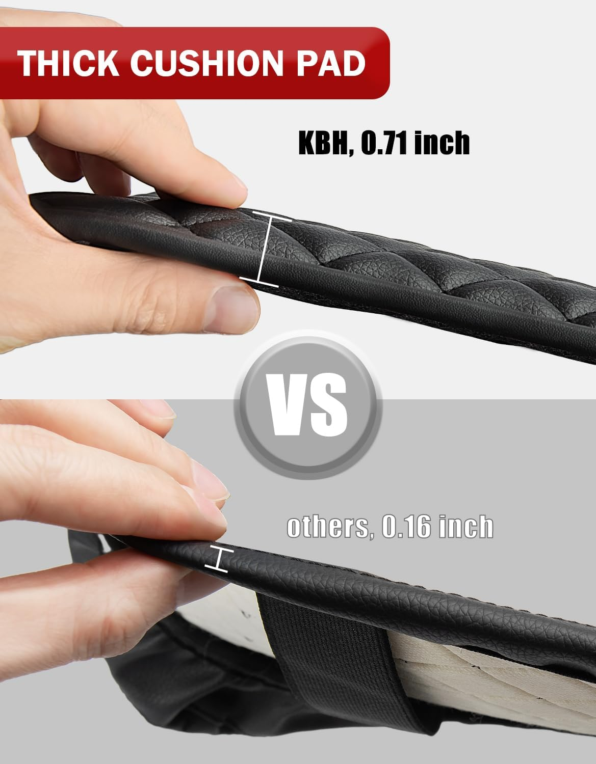 KBH Center Console Armrest Cover Pad for Jump Seat 1999-2010 Ford F250 F350 F450 Super Duty,2001-2005 F550 Super Duty