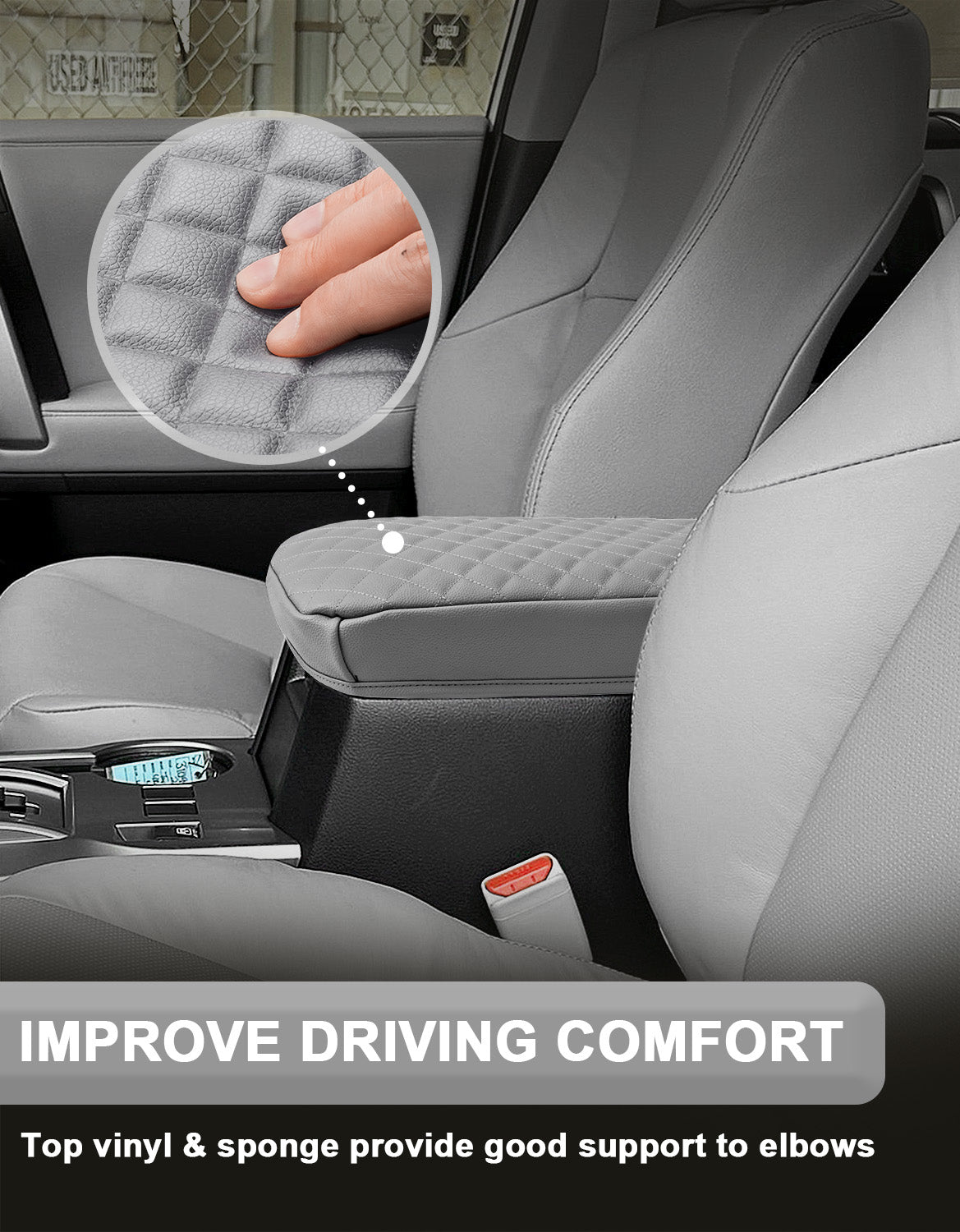 KBH Center Console Armrest Cover Cushion Pad Protector for 2010-2024 Toyota 4Runner