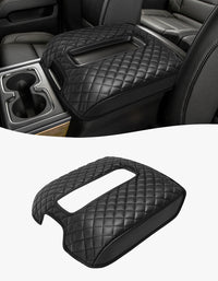 KBH Center Console Armrest Cover Cushion Pad Protector for 2014-2018 Chevy Silverado & GMC Sierra 1500/2500/3500,2015-2020 Tahoe/Yukon/Suburban