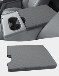 KBH Center Console Armrest PU Leather Cover for Jump Seat 2015-2025 Ford F150 , 2017-2025 Ford F250 F350 F450 F550 Super Duty