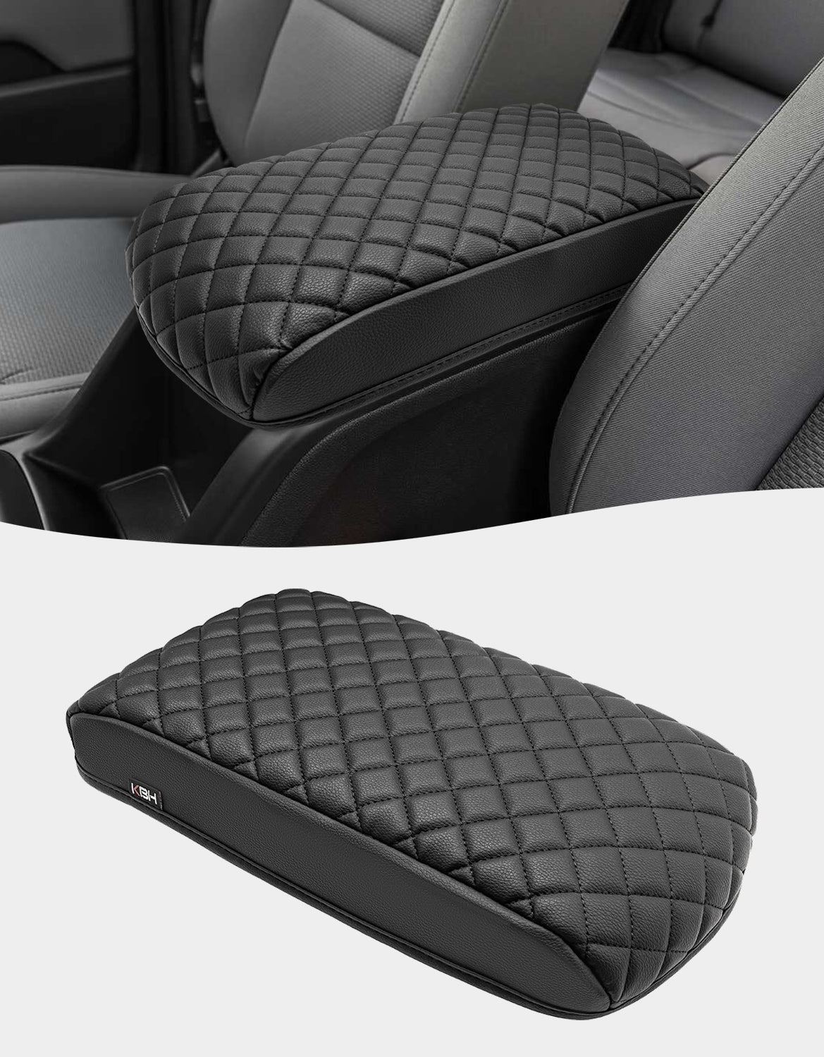 DIY PU Leather Center Console Lid Cover For 2015-2019 Chevy Colorado – Gray | Easy Install