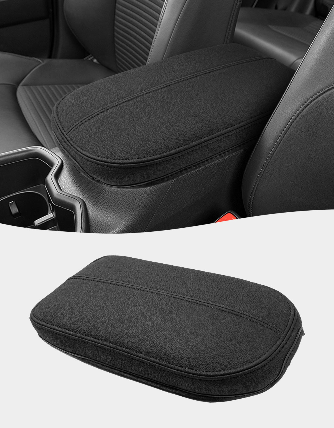 Center Console Armrest Cover Pad for Toyota Rav4 2019-2025 Inner Pocket