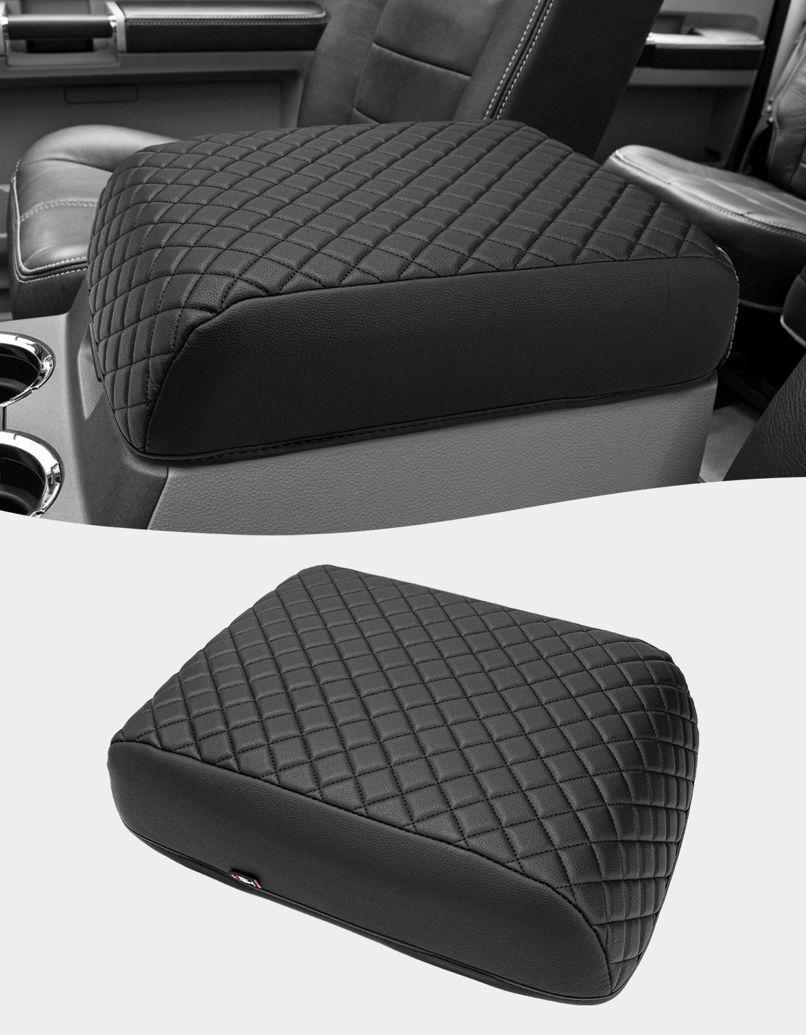 Center Console Armrest Cover Pad for Bucket Seat 2008-2010 Ford F250 F350