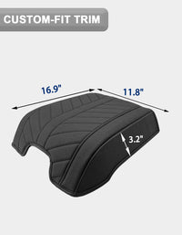 KBH Center Console Armrest Cover Pad for Bucket Seat 2015-2020 Ford F150, 2017-2022 F250 F350 F450 F550 Super Duty, 2018-2024 Ford Expedition