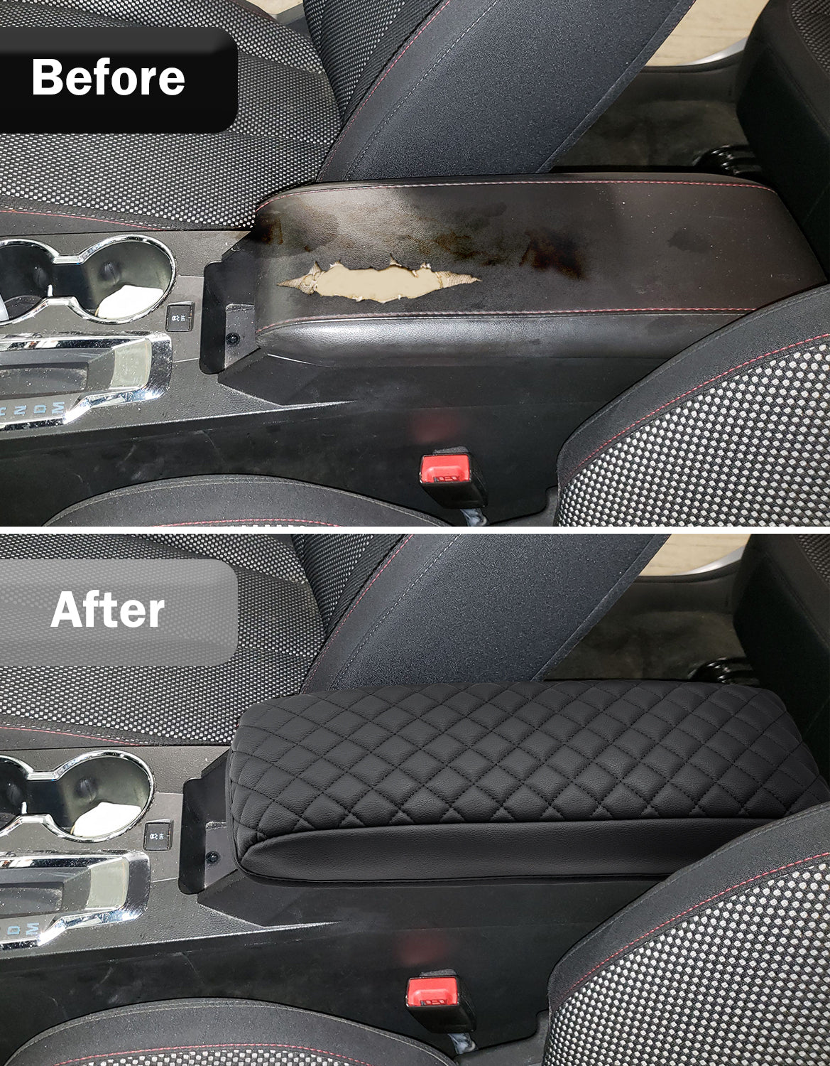 Center Console Armrest Cover for 2010-2017 Chevy Equinox,2010-2017 GMC Terrain