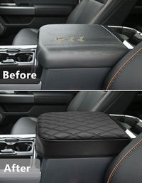 KBH Center Console Cover Pad for Bucket Seat 2023-2025 Ford F250 F350 F450 F550 Super Duty